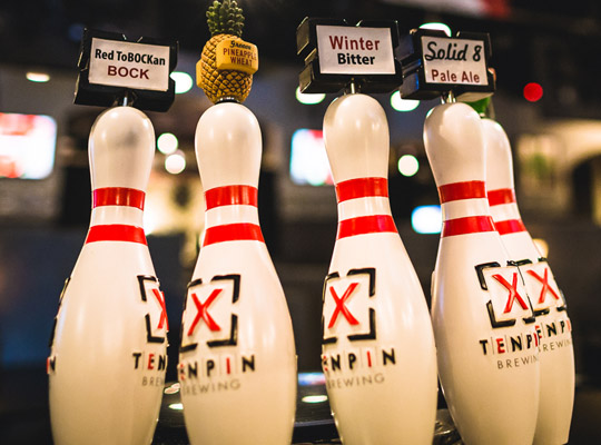 Ten Pin Brewing craft beer tap handles